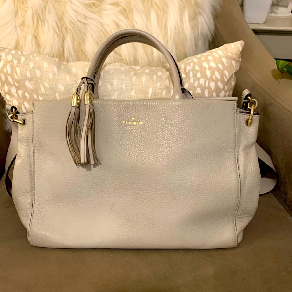 Kate Spade Grey Leather Tote